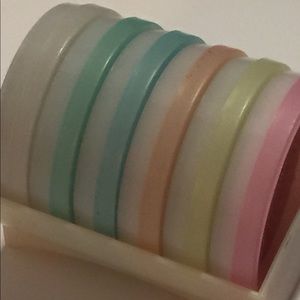 Vintage Tupperware Cup Coastes And Caddy